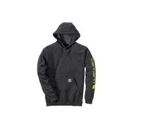 Carhartt Kapuzenpullover Herren Sleeve Logo Hooded Sweatshirt Anthrazit Meliert M