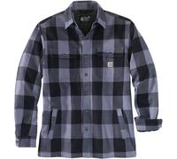 Carhartt HUBBARD SHERPA LINED SHIRT JACKET Folkstone Gray - Größe: XL | Blau