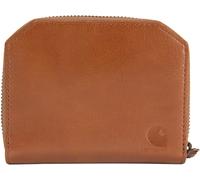 Carhartt Lässige Damen-Geldbörse aus Vollnarbenleder, mehrere Karten- und Geldfächer für einfachen Zugriff, Braun, Einheitsgröße, Hybrid-Geldbörse