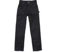 Carhartt Iconic B01 Firm Duck Double-Front Dungaree Hose, schwarz, Größe 38/34