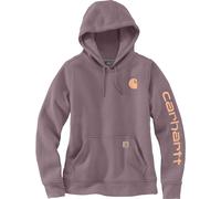 Carhartt - Women's Clarksburg Logo Sleeve Sweatshirt - Hoodie, Gr. XS, braun (AshBerryHeather)