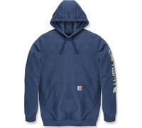 Carhartt - Sleeve Logo Hooded Sweatshirt - Hoodie, Gr. XS, blau (DeepOceanHeather)