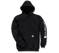 Carhartt Kapuzensweatshirt K288, verstärkter Ärmel- und Bundsaum, Einlauf- Knitterschutz XL schwarz Herren Arbeitspullover Arbeitsoberbekleidung Arbeits- Berufsbekleidung XL schwarz