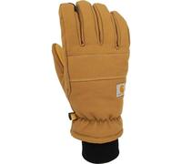 Carhartt Damen Isolierter Enten-/Kunstleder-Strickhandschuh Handschuhe für kaltes Wetter, Braun, Medium