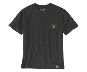 Carhartt Irvine-Arbeits-T-Shirt mit Relaxed Fit schwarz Größe: M