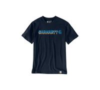 Carhartt | Irvine Layered Logo T-Shirt | 107318 | Navy XL