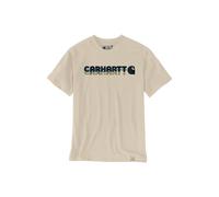 Carhartt | Irvine Layered Logo T-Shirt | 107318 | Oat Milk L