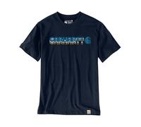 Carhartt Irvine Relaxed Fit Layered Logo T-Shirt Navy, navy, M
