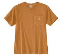 Carhartt T-Shirt Irvine Relaxed Garment Dyed, kurzärmelig, lockere Passform, Braun, Größe 2XL