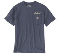 Carhartt Irvine Relaxed Hard Work T-Shirt 107735 - Größe L - Farbe Superstorm