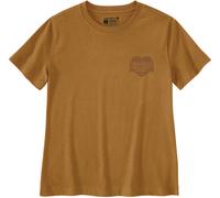 Carhartt Irvine Relaxed Heritage Heart Damen T-Shirt, braun, Größe L