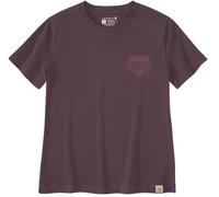 Carhartt Irvine Relaxed Heritage Heart Damen T-Shirt, dunkelrot, Größe S