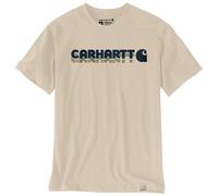 Carhartt Irvine Relaxed Layered Logo T-Shirt 107318 Oat Milk-XXL
