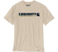 Carhartt Irvine Relaxed Layered Logo T-Shirt 107318 Oat Milk-XXL