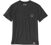 Carhartt Irvine-Arbeits-T-Shirt mit Relaxed Fit schwarz Größe: XL
