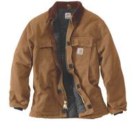 Carhartt Loose Fit Firm Duck Insulated Traditional 3 Warmest Mantel, braun, Größe S für Männer