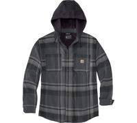Carhartt Jacke Flannel Sherpa-Lined Shirt Jac Black-XL