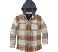 Carhartt Jacke Flannel Sherpa-Lined Shirt Jacket 105938 - Größe M - Farbe carhartt brown
