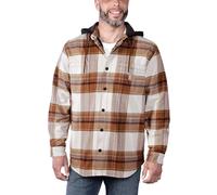 Carhartt Jacke Flannel Sherpa-Lined Shirt Jacket 105938 - Größe M - Farbe carhartt brown