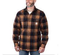 Carhartt Jacke Flannel Sherpa-Lined Shirt Jacket 105939 - Größe L - Farbe carhartt brown