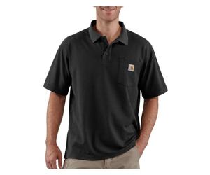 Carhartt K570 Herren-Poloshirt, lockere Passform, mittelschwer, kurzärmelig, Schwarz, 3X-Groß