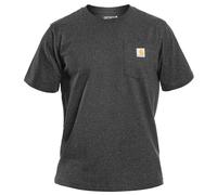 Carhartt Herren K87 Pocket S/S T-Shirt T-Shirt, Carbon Heather, L