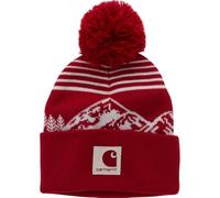 Carhartt Kid's CB9003 POM Strickmütze - Einheitsgröße - Chili Pepper, Chili Pepper