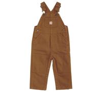 Carhartt Kids CM8609 Washed Duck Bib Overall Boys 24 Months Carhartt Brown