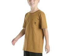 Carhartt Kinder CA6655 T-Shirt, kurzärmelig, mit Tasche, Unisex, Carhartt Braun (Tonal), 10-12