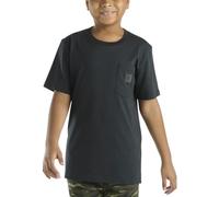 Carhartt Kinder CA6655 T-Shirt, kurzärmelig, mit Tasche, Unisex, Caviar Black (Tonal), 5