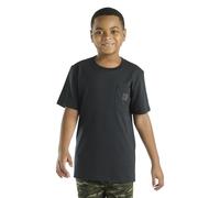 Carhartt Kinder CA6655 T-Shirt, kurzärmelig, mit Tasche, Unisex, Caviar Black (Tonal), 7