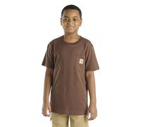Carhartt Kinder CA6655 T-Shirt, kurzärmelig, mit Tasche, Unisex, Med Brown, XL