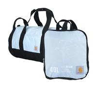 Carhartt Klassische runde Reisetasche mit Mehrzwecktasche, strapazierfähig, wasserabweisend, verstaubar, für Baustelle, Fitnessstudio und Reisen, Früher Nebel, 40L, 40 Liter