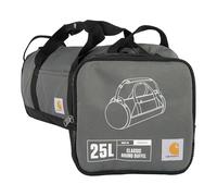 Carhartt Klassische runde Reisetasche mit Mehrzwecktasche, strapazierfähig, wasserabweisend, verstaubar, für Baustelle, Fitnessstudio und Reisen, Kies, 25L, 25 Liter