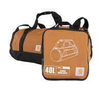 Carhartt Klassische runde Reisetasche mit Mehrzwecktasche, strapazierfähig, wasserabweisend, verstaubar, für Baustelle, Fitnessstudio und Reisen