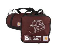Carhartt Klassische runde Reisetasche mit Mehrzwecktasche, strapazierfähig, wasserabweisend, verstaubar, für Baustelle, Fitnessstudio und Reisen, Port, 25L, 25 Liter