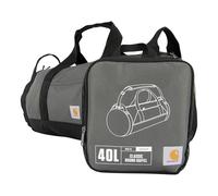 Carhartt Klassische runde Reisetasche mit Mehrzwecktasche, strapazierfähig, wasserabweisend, verstaubar, für Baustelle, Fitnessstudio und Reisen, Kies, 40L, 40 Liter