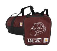 Carhartt Klassische runde Reisetasche mit Mehrzwecktasche, strapazierfähig, wasserabweisend, verstaubar, für Baustelle, Fitnessstudio und Reisen, Port, 40L, 40 Liter