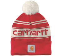 Carhartt Knit Cuffed Logo Beanie, rot, Einheitsgröße