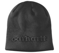 Carhartt Herren Strickmütze mit Prägung, Schwarz, Einheitsgröße