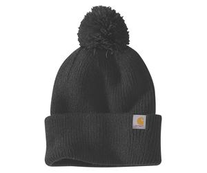 Carhartt Knit Pom Beanie - schwarz / 00