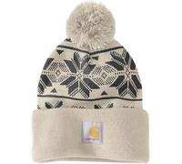 Carhartt Knit Pom Jacquard Beanie 106647 - - Farbe oat milk