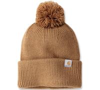 Carhartt Knit Pom-Pom Cuffed Mütze, braun