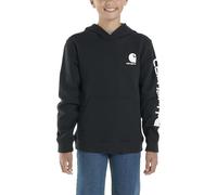 Carhartt Langärmeliges Kapuzen-Sweatshirt für Jungen, schwarz - kaviar, S