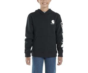 Carhartt Langärmeliges Kapuzen-Sweatshirt für Jungen, schwarz - kaviar, S