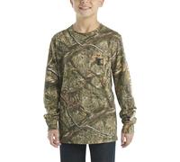 Carhartt Langärmeliges T-Shirt mit Rundhalsausschnitt und Tasche für Jungen, Mossy Oak DNA Camo Print, 7