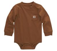 Carhartt Langarm-Bodysuit mit Tasche, Carhartt, Braun, 24 Monate