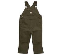 Carhartt Latzoverall aus Segeltuch für Babys, Jungen, lockere Passform, Olivgrün, 9 Monate