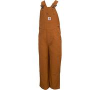 Carhartt Little Boys' Canvas Bib Overall, Carhartt Brown, 5