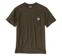 Carhartt lockeres Dearborn-T-Shirt mit Brusttasche Burnished Logs Heather Größe: M